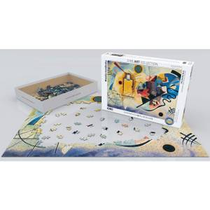 Puzzle Gelb Re Blau Papier - 26 x 6 x 36 cm