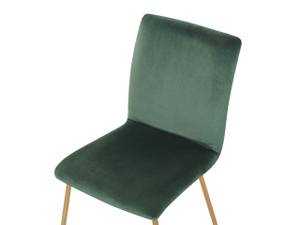 Chaise de salle à manger RUBIO Vert émeraude - Doré - Vert