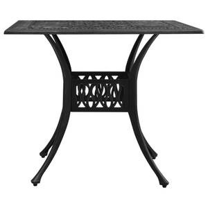 Table de jardin Noir - Métal - 90 x 73 x 90 cm