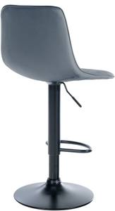 Tabouret de bar Lex Lot de 2 Noir - Gris