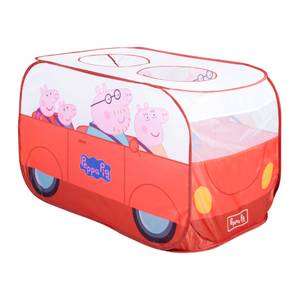 Pop Up Spielbus Peppa Pig Rot - Kunststoff - 75 x 75 x 120 cm