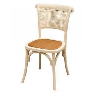 Chaise de cuisine -HARMONIE Style Blanc - Bois massif - Bois/Imitation - 50 x 88 x 45 cm