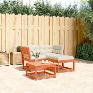 Gartensitzgruppe K6905(3-tlg) Braun - Massivholz - 78 x 73 x 73 cm