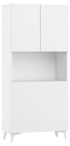 Sekretär MEGAN 80x36-99x175 Weiß