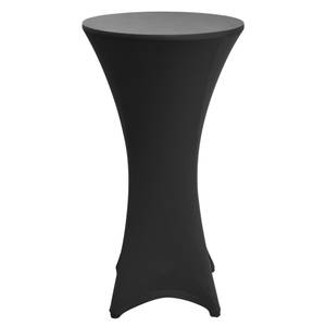 Stehtischhusse Stella Stretch Schwarz - Breite: 60 cm