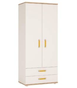 Kleiderschrank ALEX Typ 20 Orange - Holzwerkstoff - 81 x 191 x 53 cm