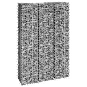 Lit surélevé de gabion(lot de 3) 3011884 Hauteur : 150 cm