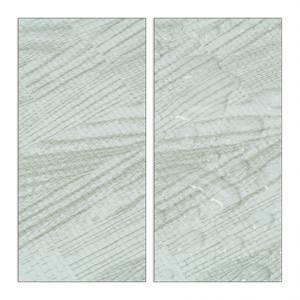 36 x Bodenschutzmatte Holzoptik weiß Weiß - Kunststoff - 32 x 1 x 32 cm