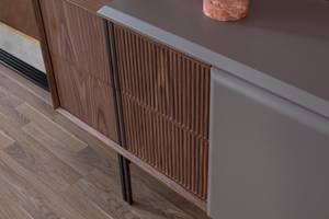 Sideboard Clodia Grau - Holzwerkstoff - 210 x 82 x 45 cm