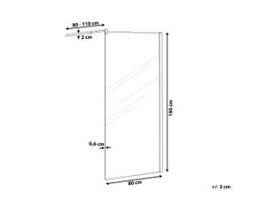 Paroi de douche AHAUS 80 x 80 cm