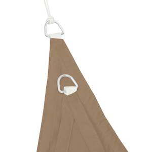 Voile d'ombrage triangle marron café 500 x 430 cm