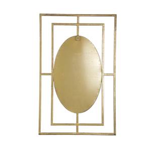 Spiegel Rion Gold - Metall - 1 x 80 x 51 cm