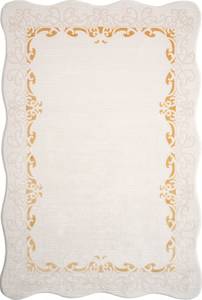 Tapis Royal Frame Beige - Matière plastique - Textile - 120 x 1 x 180 cm