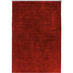 Tapis de salon moderne tissé plat LOU Rouge cerise - 160 x 230 cm