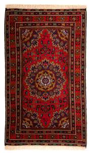 Afghan - 205x114cm Rot - Naturfaser - 114 x 1 x 205 cm