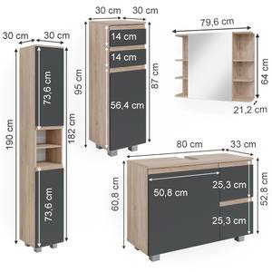 Badmöbel Set J-Shape 40127 60 x 60 cm