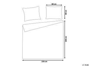 Bettwäsche AVONDALE 3-tlg Weiß - 200 x 220 cm