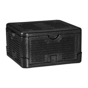 4 x Thermobox für Essen 17 L Schwarz - Kunststoff - 41 x 22 x 38 cm