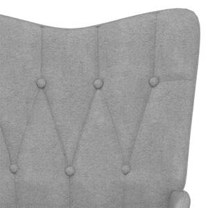 Chaise à bascule avec tabouret 3010050-2 Gris lumineux