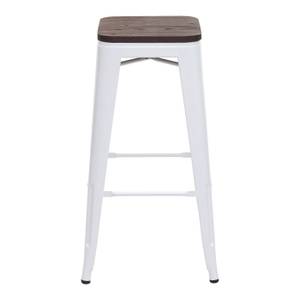 Tabouret de bar A73 (lot de 2) Blanc