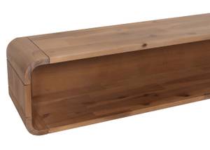 Wandregal M47 Braun - Holz teilmassiv - 160 x 24 x 22 cm