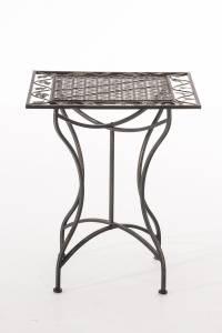 Table de jardin Asina Marron - Métal - 60 x 72 x 60 cm