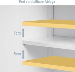 Hängeschrank Aileen Weiß - Holzwerkstoff - 30 x 50 x 19 cm