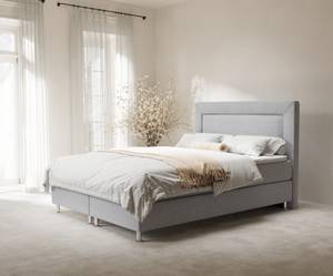 Boxspringbett Laguno Hellgrau - Breite: 200 cm