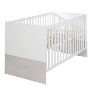 Kombi-Kinderbett Julia Weiß - Holzwerkstoff - 78 x 80 x 142 cm