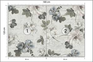 Papier Peint Fleurs Feuilles Vintage 180 x 120 x 120 cm