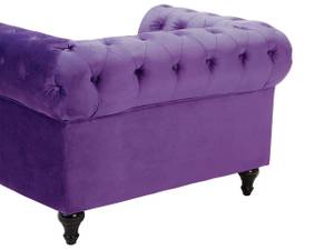 Sessel CHESTERFIELD Eiche Dunkel - Violett - 110 x 70 x 75 cm