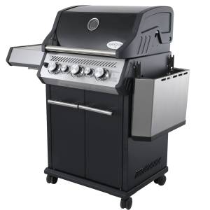 Gasgrill S-318 Schwarz inkl. Drehspieß Schwarz - Metall - 137 x 119 x 64 cm