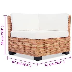 Sofagarnitur (14-teilig) 244626 Braun - Rattan - Holzart/Dekor - 67 x 58 x 67 cm