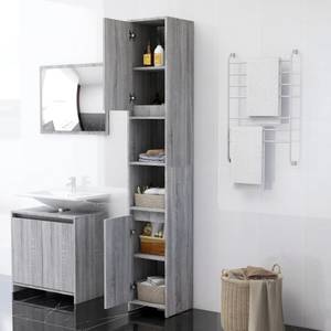 Badezimmerschrank 3003591-2 Eiche Grau Dekor