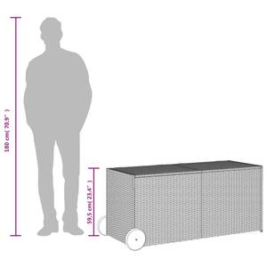 Gartenbox 299772 Grau - 127 x 60 x 55 cm