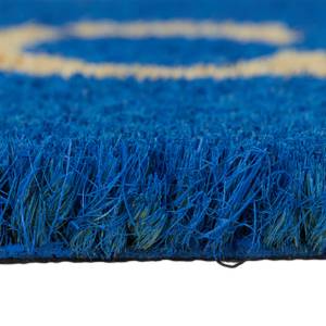 Paillasson long fibre de coco WELCOME Bleu clair - Marron clair