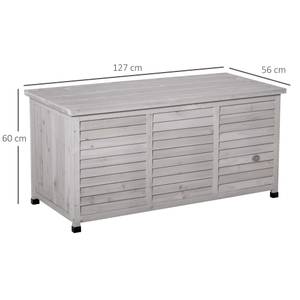 Gartenschrank 84B-458GY Hochglanz Hellgrau