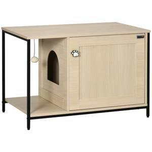 Katzenklo magnetisch Tür D31-062V01AK Braun - Holzwerkstoff - 48 x 55 x 80 cm