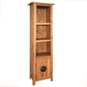 Freistehender Hochschrank Braun - Massivholz - Holzart/Dekor - 48 x 170 x 48 cm