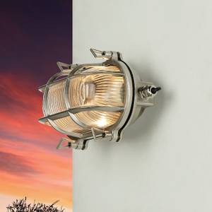 Wandlampe SKIATHOS Graumetallic - Silber - 21 x 13 x 10 cm