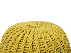 Pouf CONRAD Jaune - 50 x 35 x 50 cm