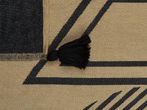 Kuscheldecke THUMKI Beige - Schwarz - Textil - 130 x 1 x 170 cm