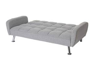 Sofa K19 Grau - Textil - 203 x 81 x 93 cm