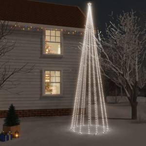 Sapin de noël avec piquet 3018040 Blanc perlé - 230 x 800 x 230 cm