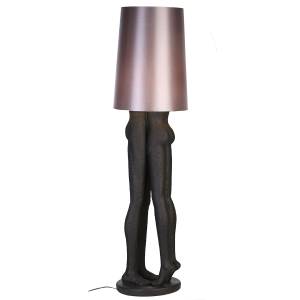 Lampe Kissing Couple" Schwarz - Kunststoff - 41 x 156 x 41 cm