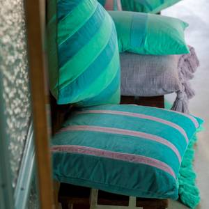 Housse de coussin Pemm Turquoise