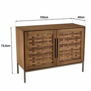 Buffet ALIDA Braun - Massivholz - 40 x 75 x 100 cm