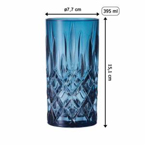 Longdrinkgläser Noblesse 4er Set Blau