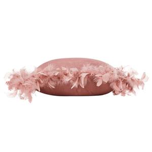 Coussin en velours à plumes Rose foncé