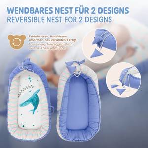 Babynest zweiseitig Blau